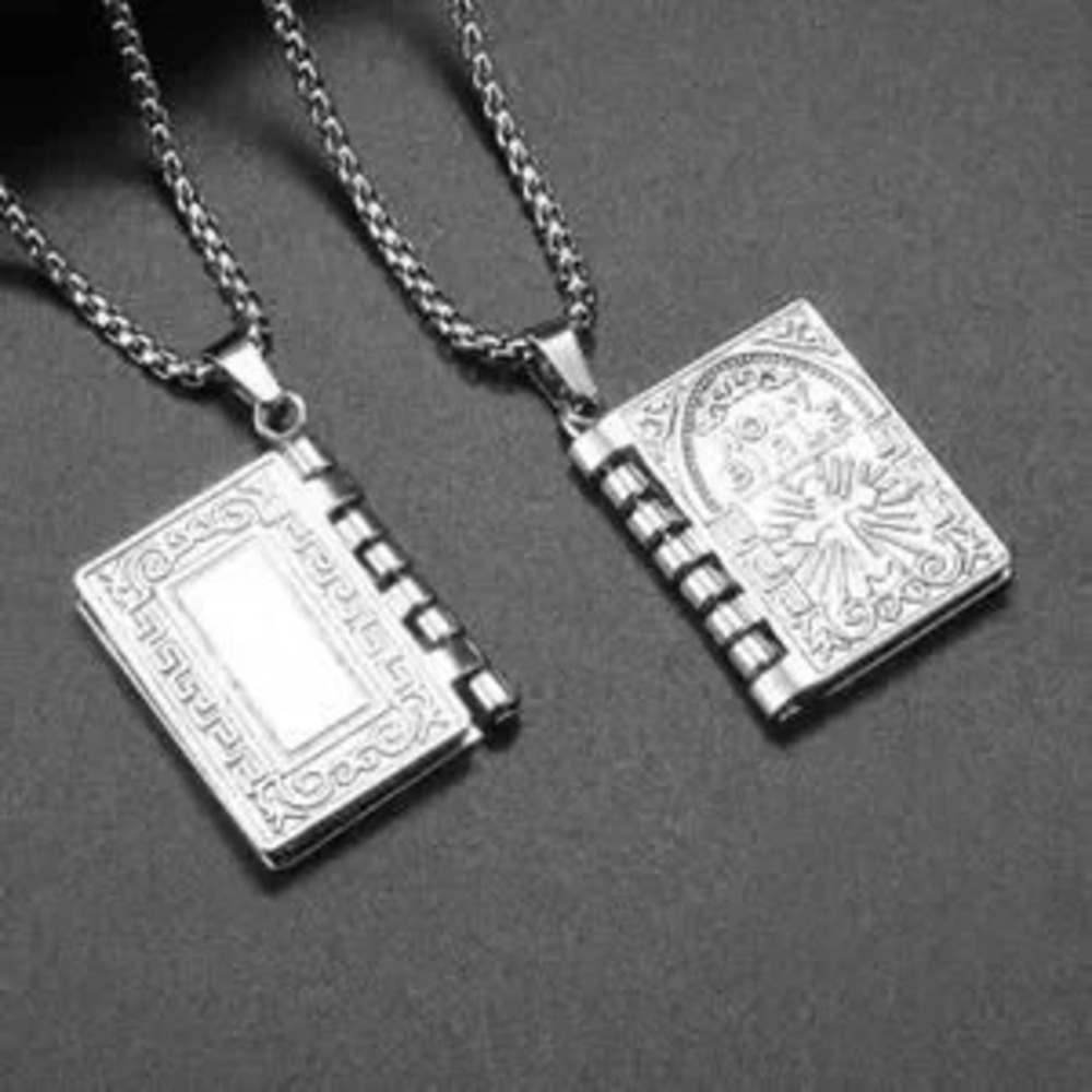 Lords Prayer Necklace Bible Silver Valentines Birthday Anniversary gift - NEW!